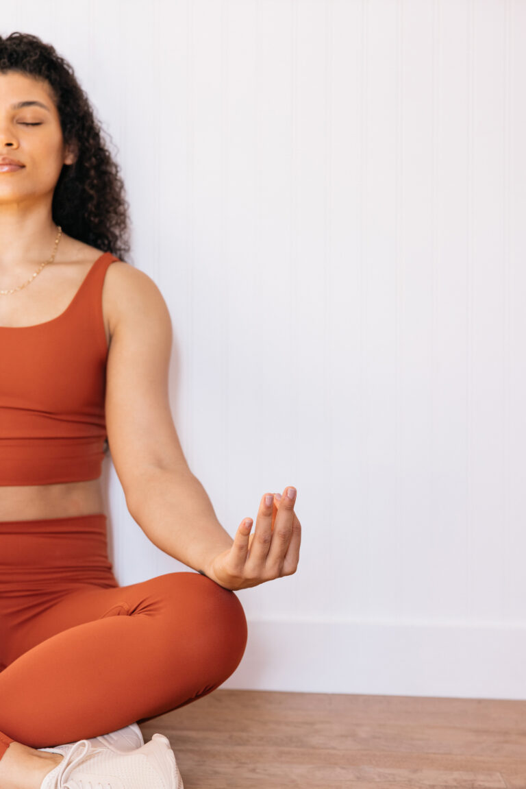 woman making mediation a daily habit