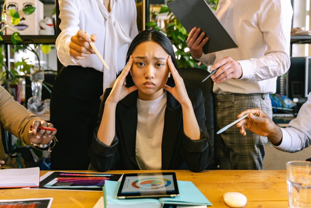 woman frustrated 