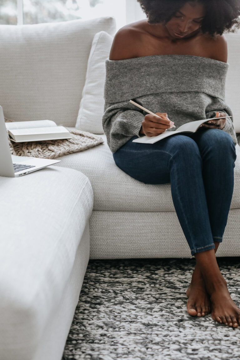 woman taking advantage of benefits of journaling for mental health