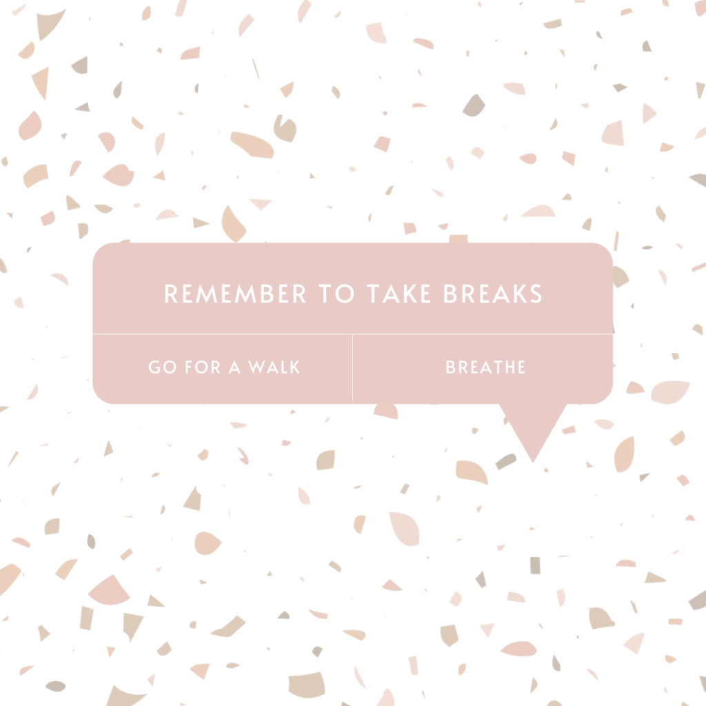 take breaks for a more productive day