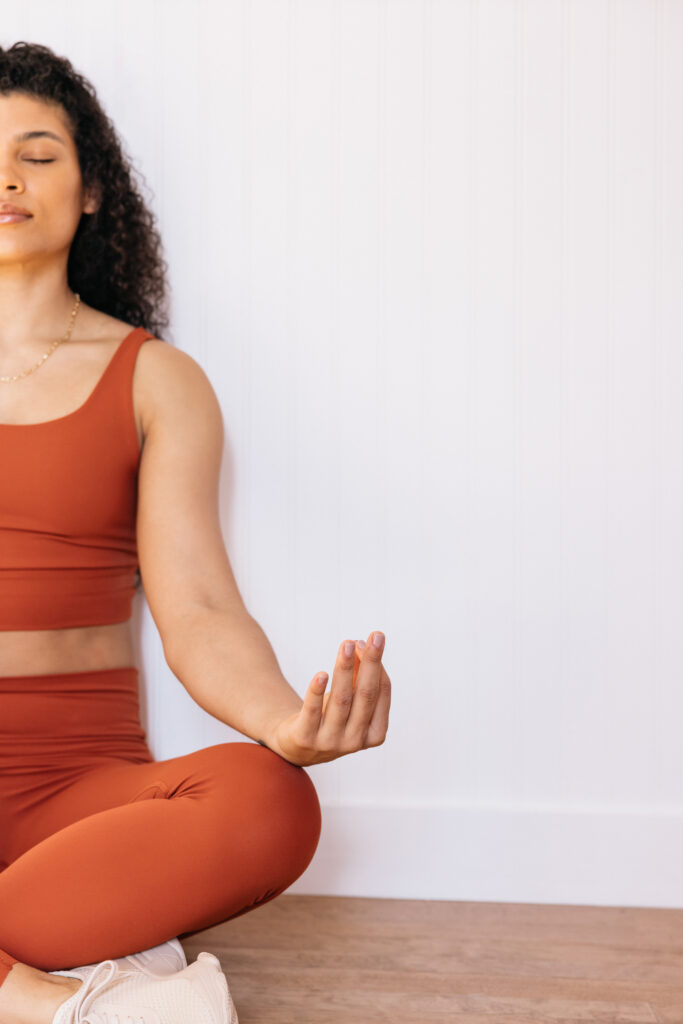 woman meditating