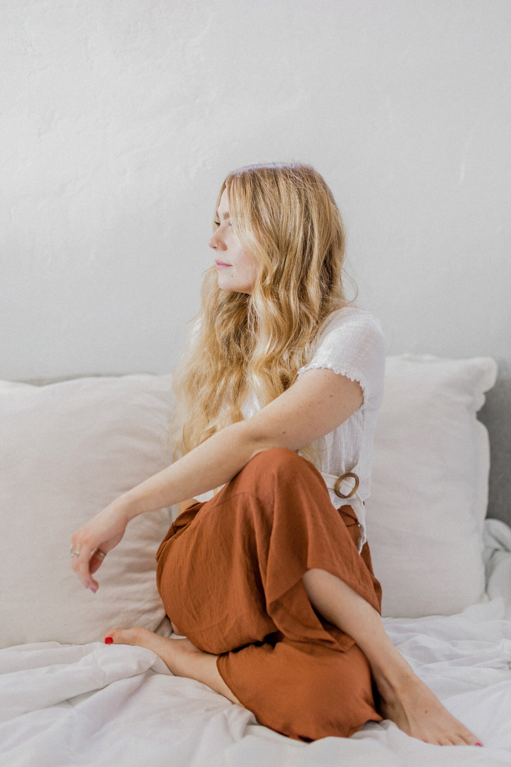 woman practicing mindfulness
